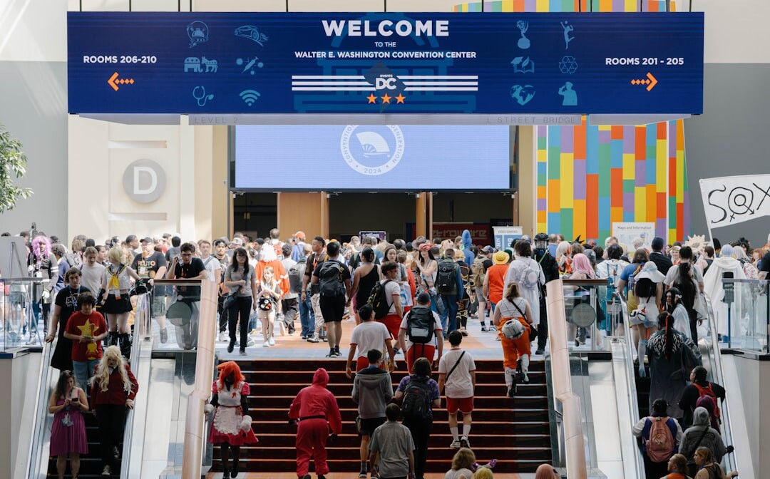 professional trade show entrance