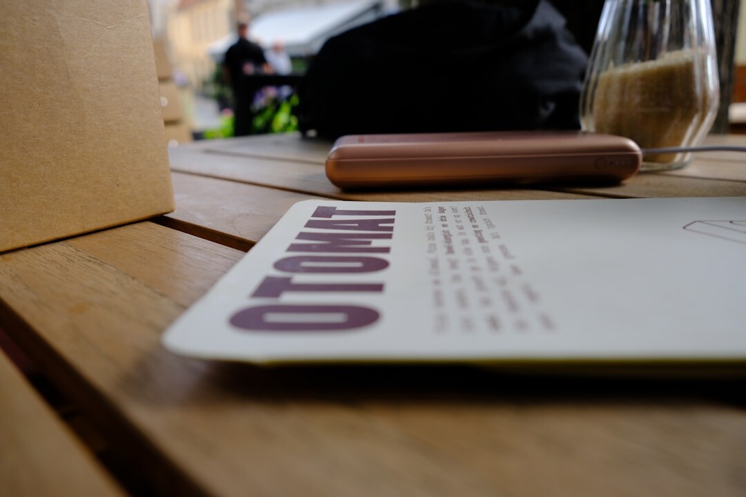 promotional materials on table